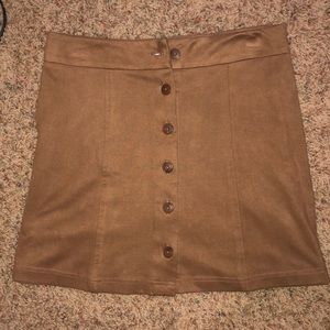 Suede Skirt